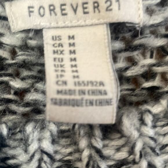 Forever 21 chunky gray tunic sweater fall size medium - Picture 4 of 5